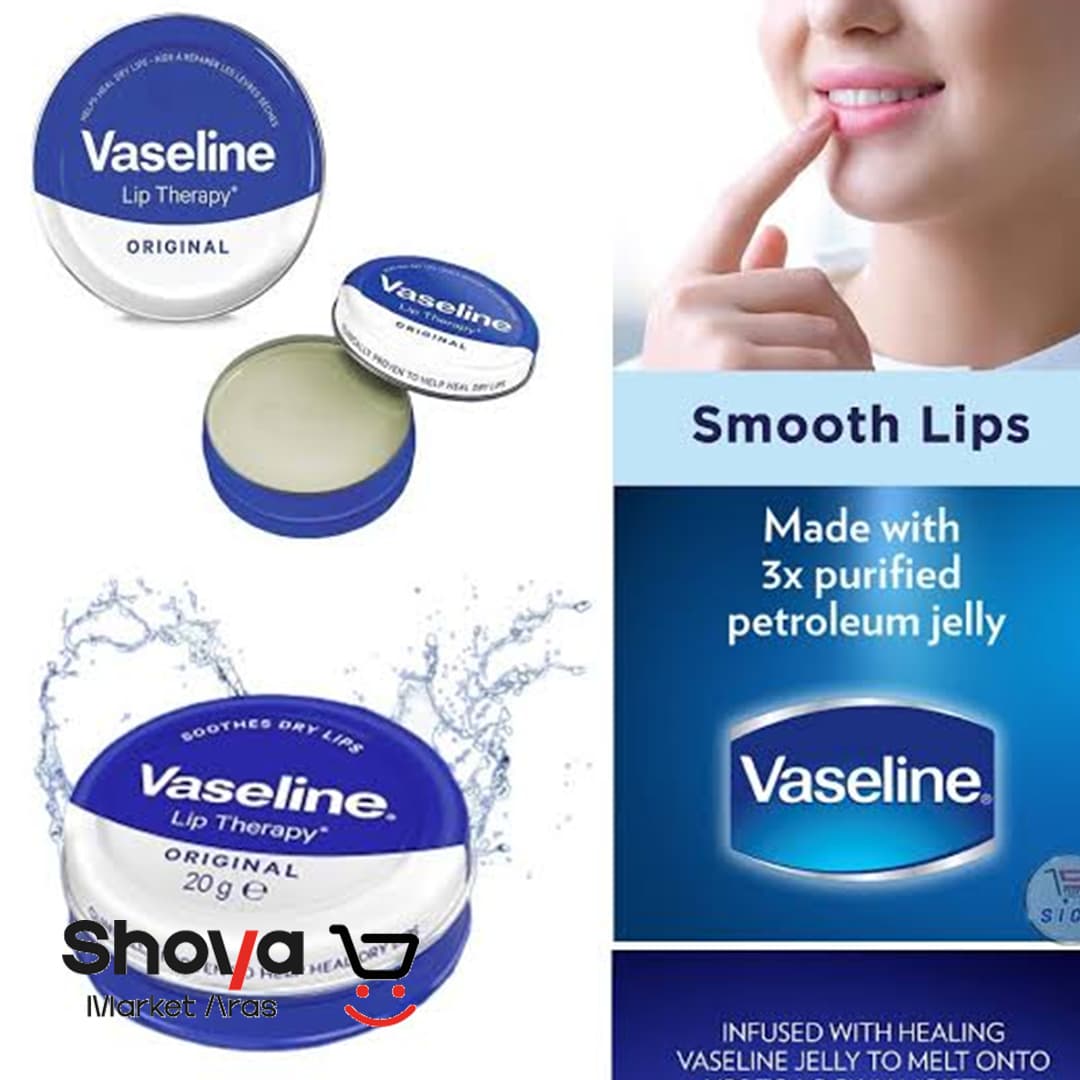 بالم لب وازلین Vaseline مدل Original وزن 20 گرم — تصویر ۴