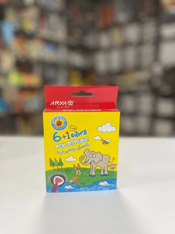 پاستیل روغنی ۶ رنگ آریا