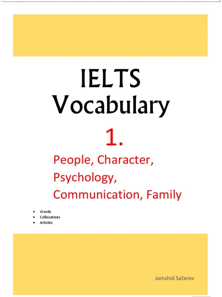 کتاب IELTS Vocabulary 1 (واژگان آیلتس ۱) نسخه انگلیسی PDF — تصویر ۲