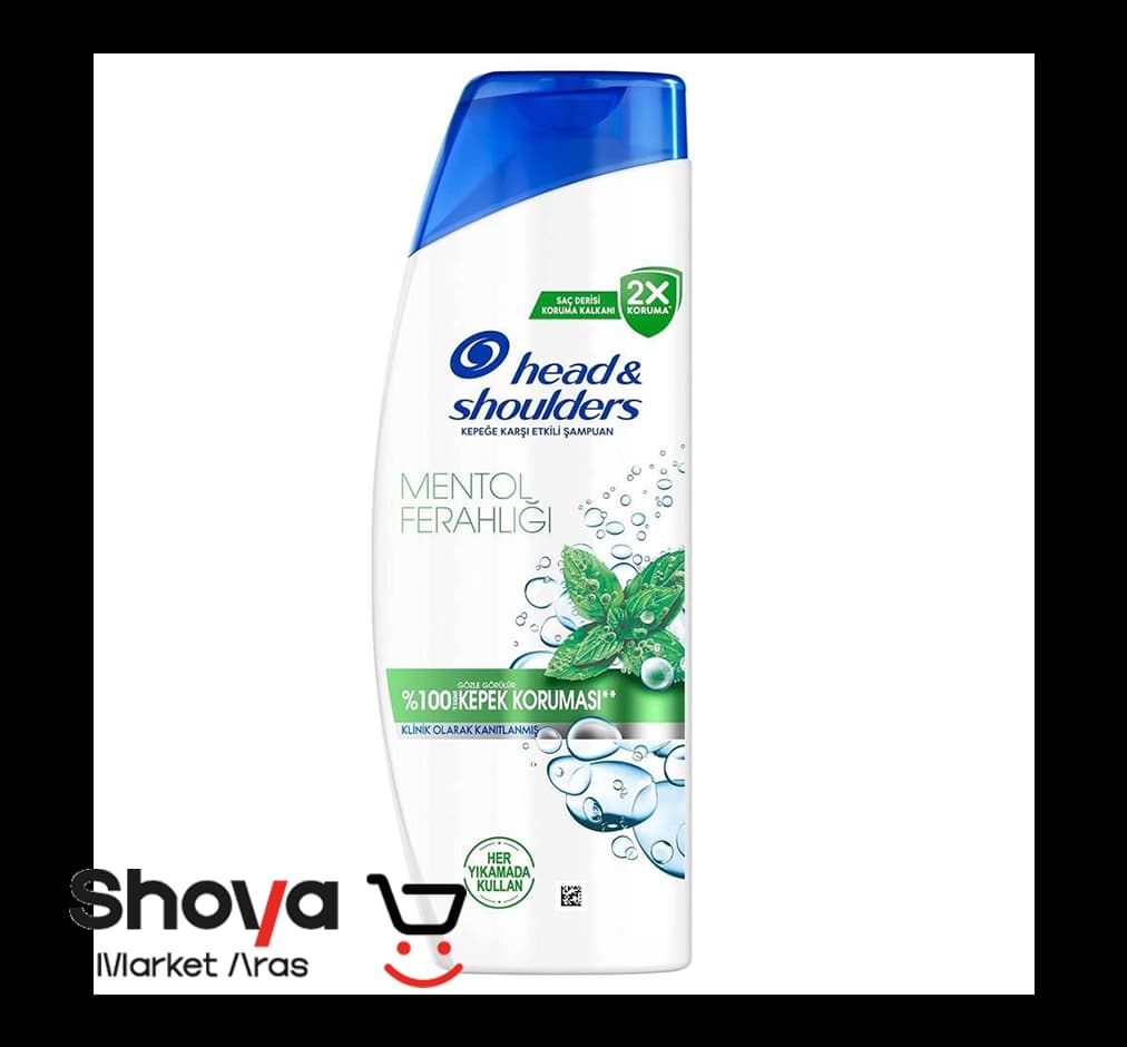 شامپو ضد شوره هد اند شولدرز Head & Shoulders مدل Menthol Ferahlığı با رایحه نعناع حجم ۳۳۰ میلی‌لیتر