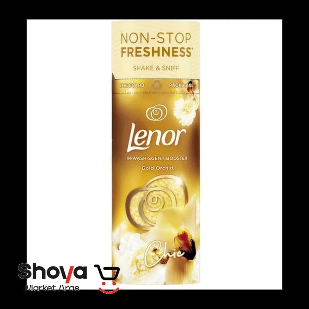 دانه‌های خوشبوکننده لباس لنور Lenor رایحه ارکیده طلایی Gold Orchid وزن 155 گرم