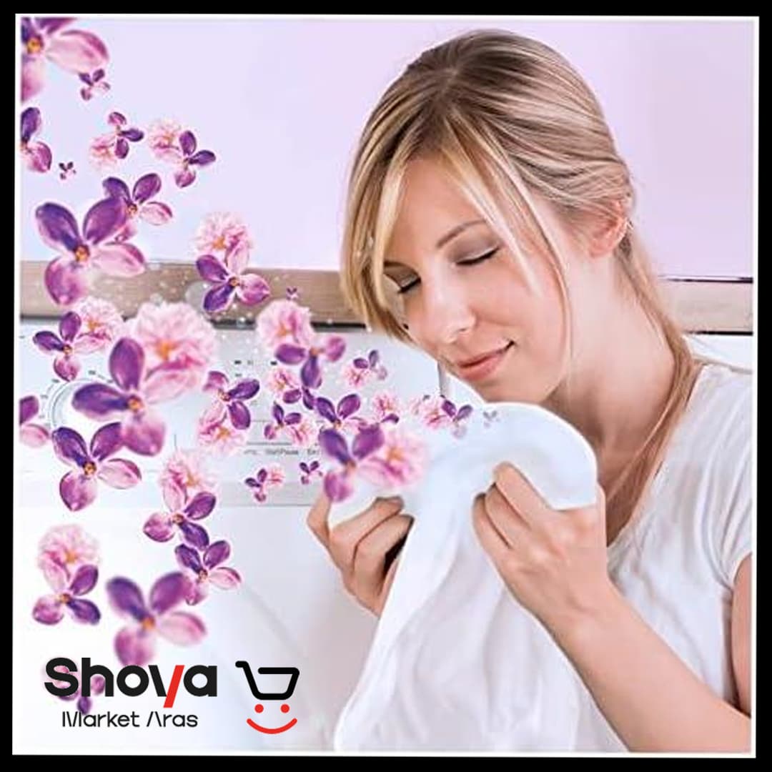 دانه‌های خوشبو کننده لباس لنور Lenor رایحه شکوفه‌های استوایی Exotic Bloom وزن 155 گرم — تصویر ۴