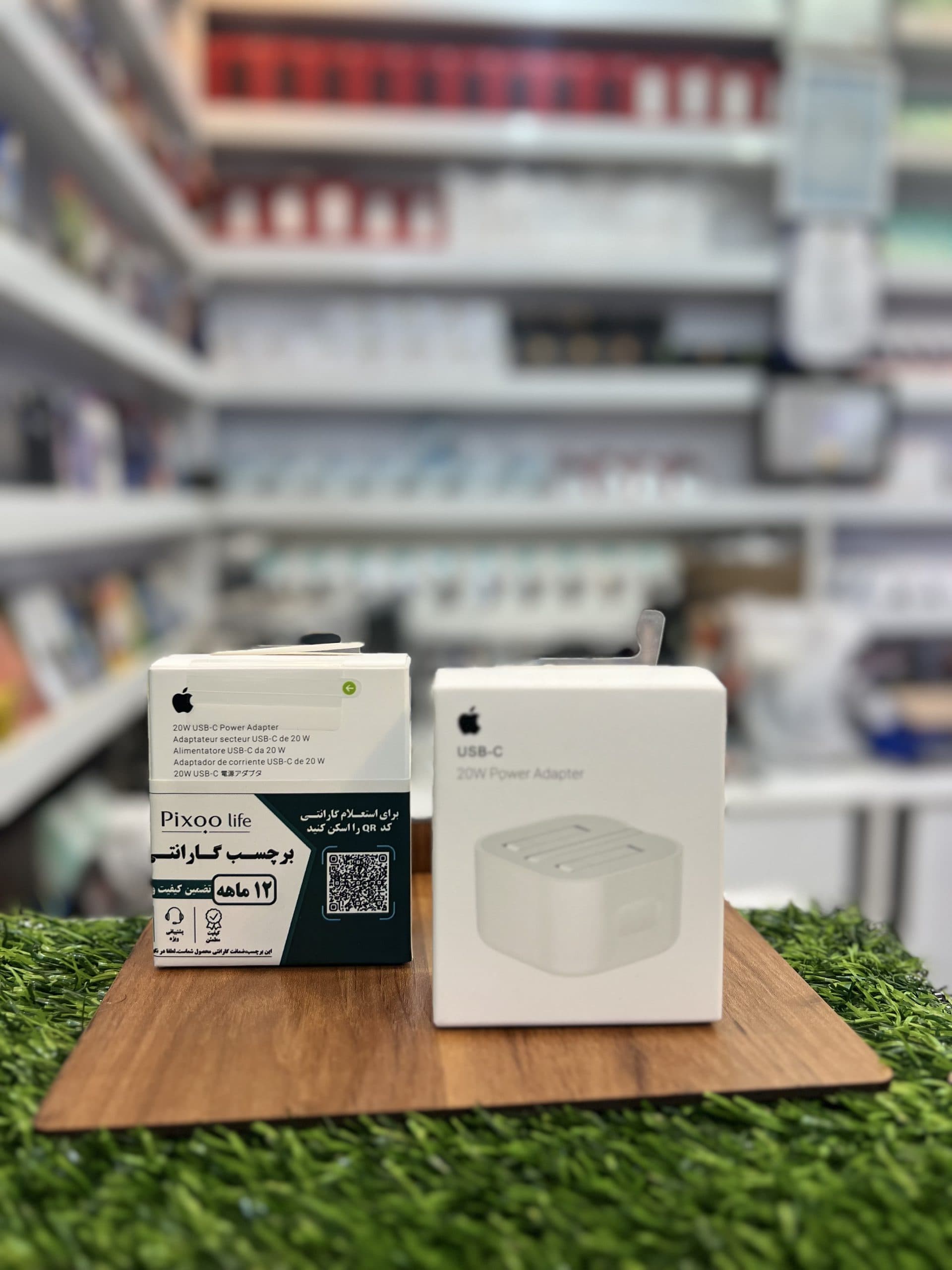 آدابتور آیفون 20W اورجینال+گارانتی اصلی