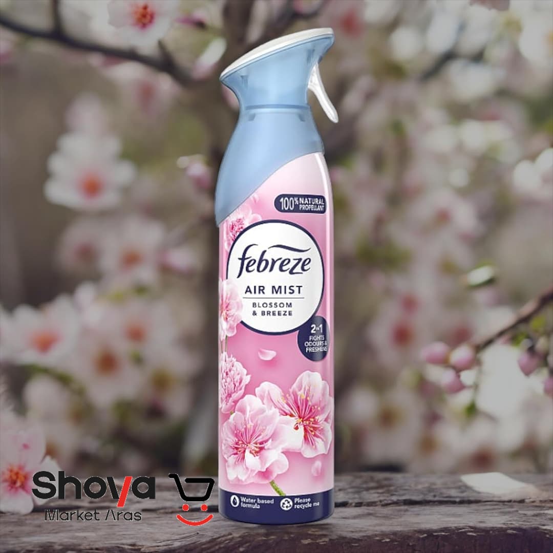 اسپری خوشبو کننده هوا فبرز Febreze رایحه شکوفه بهاری مدل Blossom & Breeze حجم 185 میلی‌لیتر — تصویر ۵