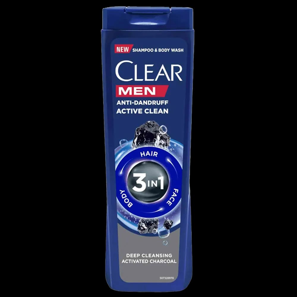 شامپو ضد شوره مو مردانه 3In1 Active Clean کلییر 400 میلی لیتری