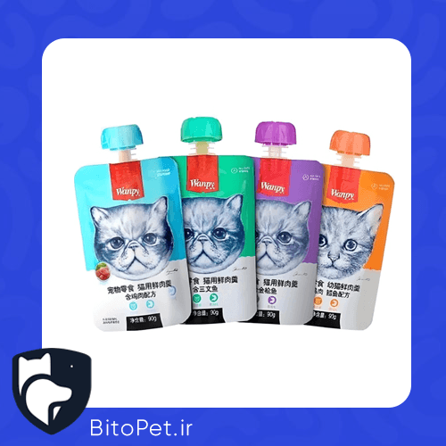 پودینگ گربه ونپی با طعم گوشت 90 گرمی