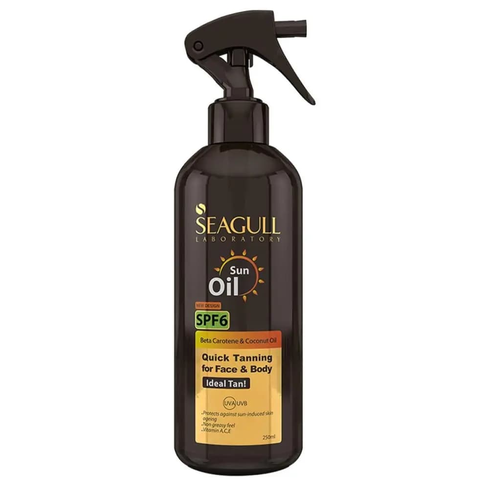 روغن برنزه کننده و ویتامینه SPF6 سی گل (250 میلی لیتر)