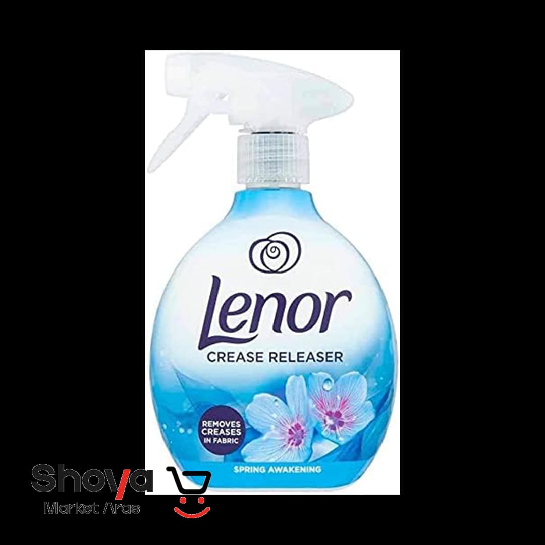 اسپری ضد چروک و خوشبو کننده لباس لنور Lenor رایحه گل‌های بهاری حجم 500 میلی‌لیتر