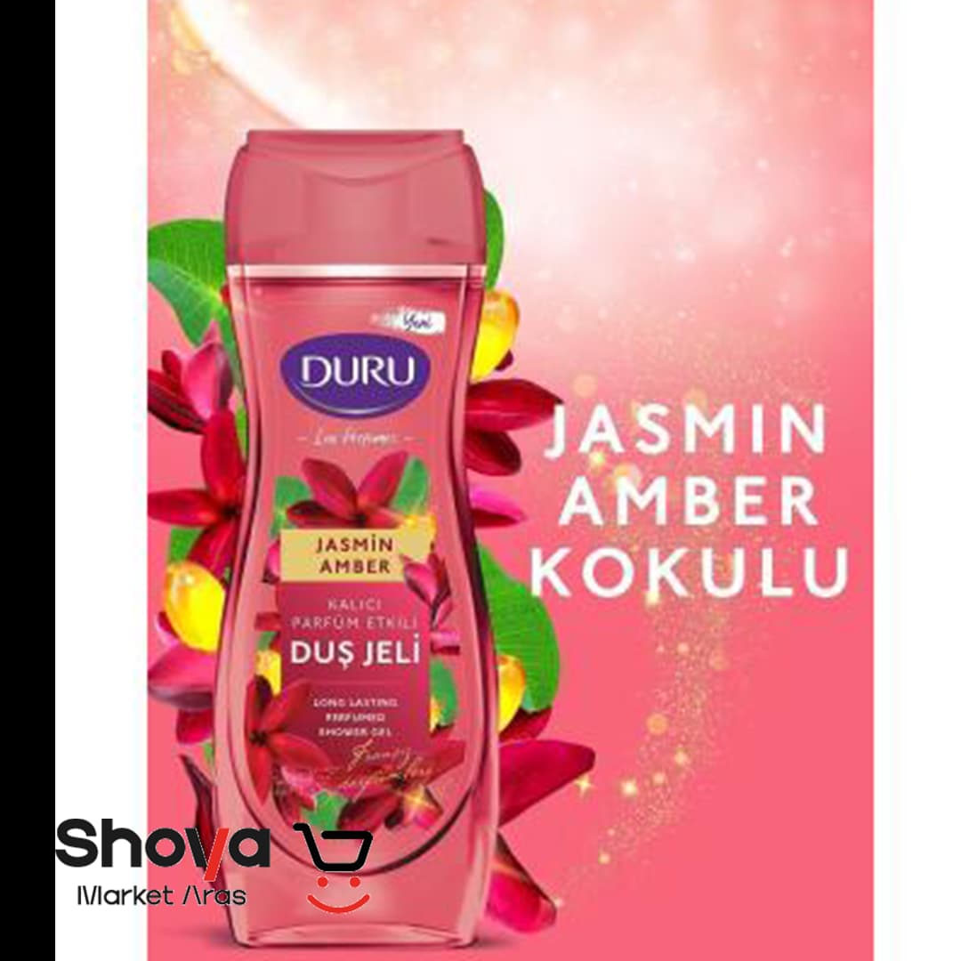 شامپو بدن دورو Duru سری Lux Perfumes رایحه یاس و کهربا حجم 450 میلی‌لیتر — تصویر ۳