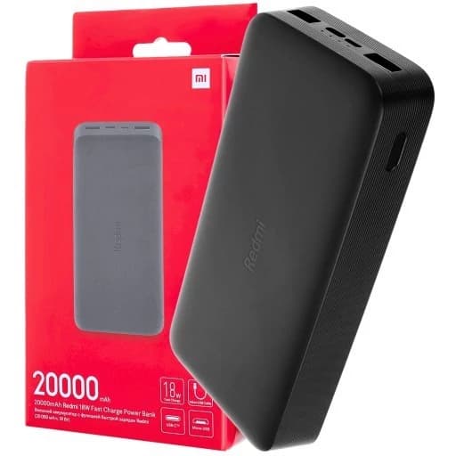 پاوربانک شیائومی 20هزار REDMI اورجینال شرکتی فست شارژ 20000mAh مناسب اندروید و آیفون
