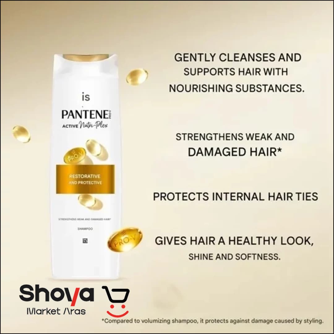 شامپو تقویت کننده پنتن Pantene مدل Onarıcı مناسب موهای ضعیف و آسیب دیده حجم ۴۰۰ میلی‌لیتر — تصویر ۴