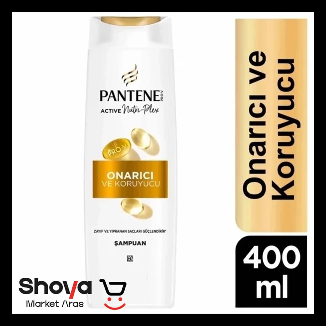 شامپو تقویت کننده پنتن Pantene مدل Onarıcı مناسب موهای ضعیف و آسیب دیده حجم ۴۰۰ میلی‌لیتر — تصویر ۲