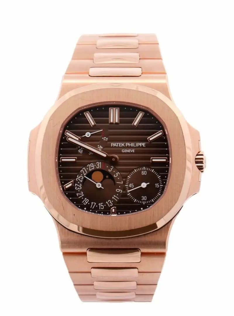 پتک فیلیپ ناتیلوس پاورگیج رزگلد patek philippe