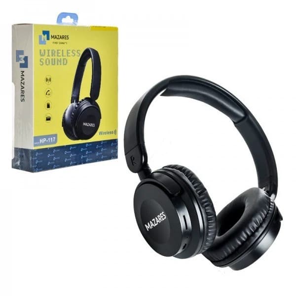 هدست بلوتوث رم خور مازارس (MAZARES) مدل HP-117 — تصویر ۲