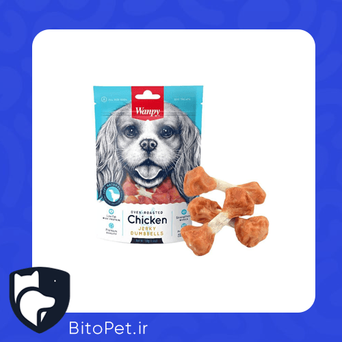 تشویقی سگ ونپی مرغ دمبلی 100g