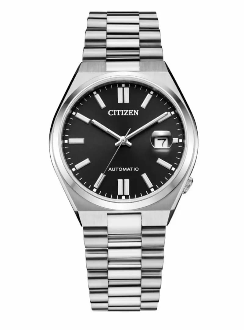 ساعت مردانه سیتیزن سویوسا صفحه مشکی اتوماتیک citizen tsuyosa