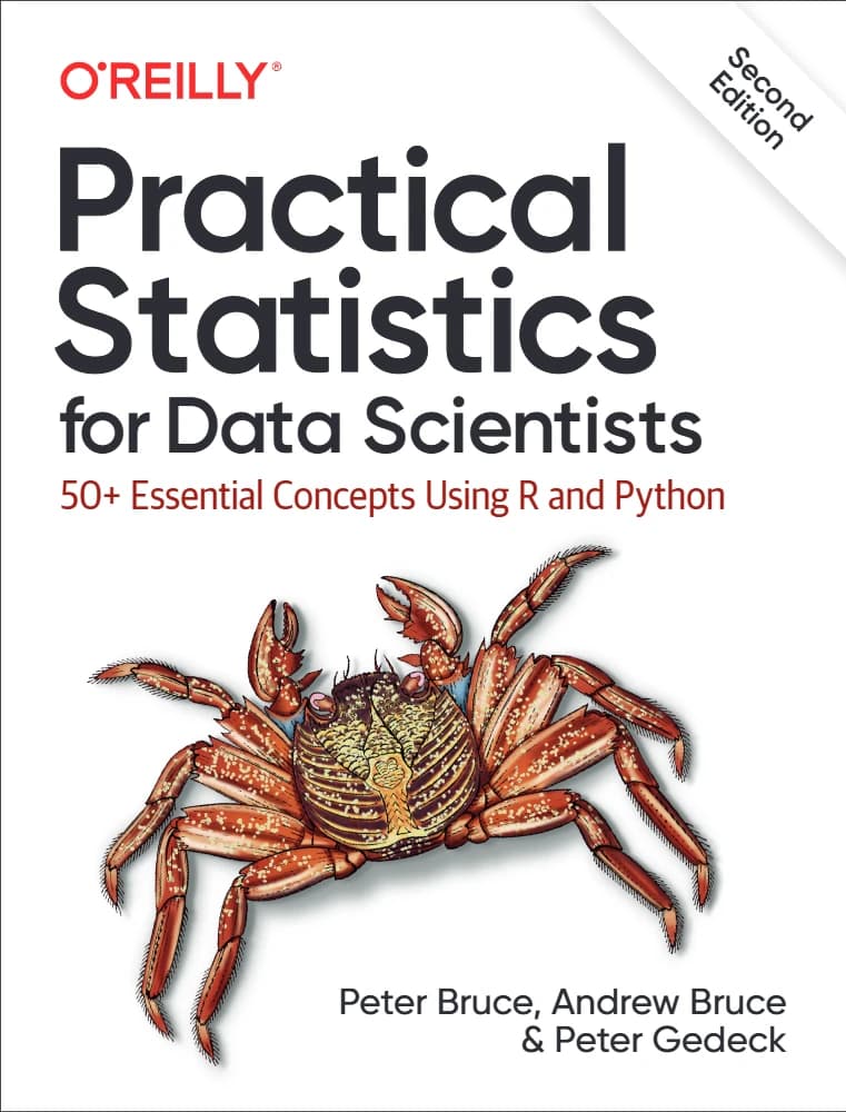 کتاب Practical Statistics for Data Scientists (آمار کاربردی برای دانشمندان داده) نسخه انگلیسی PDF | پیتر بروس، اندرو بروس، پیتر گدک
