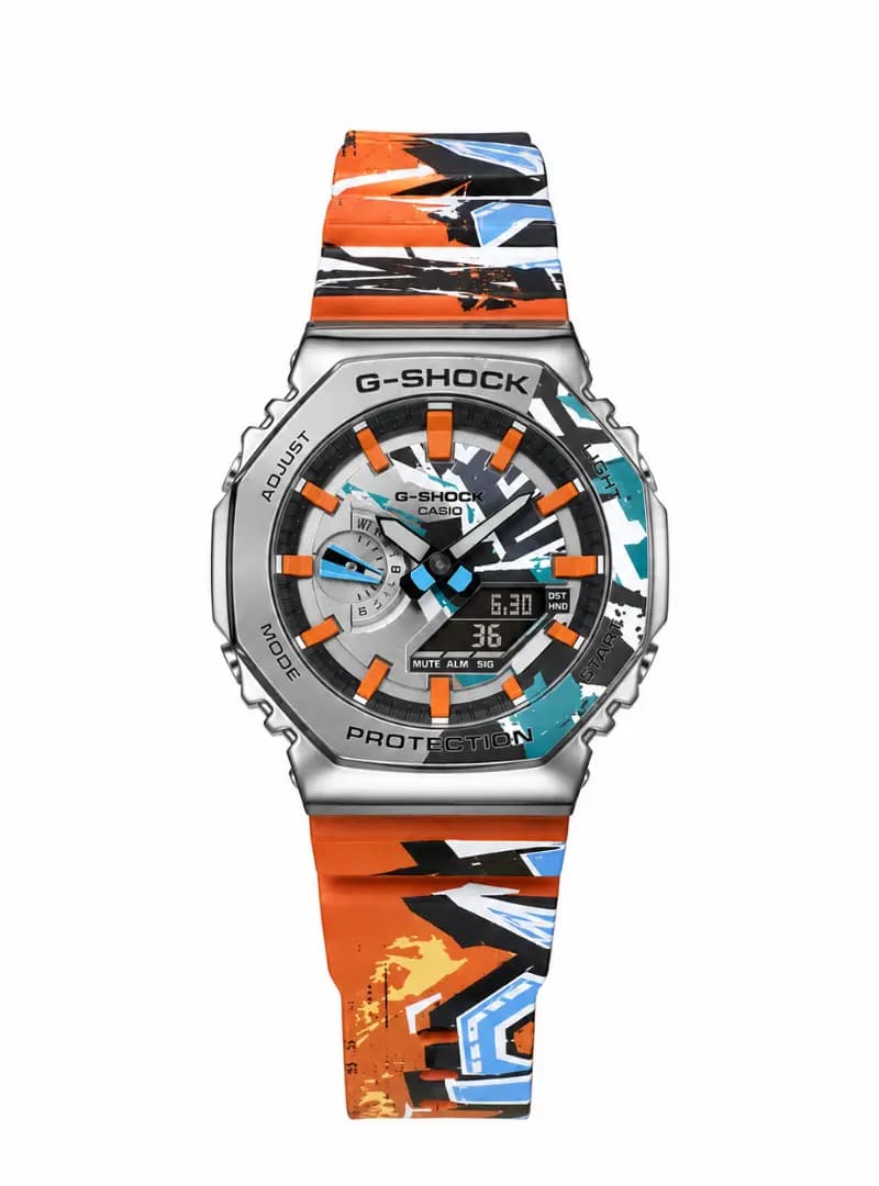 ساعت کاسیو جیشاک خیابانی نارنجی Casio G-shock GM-2100 street