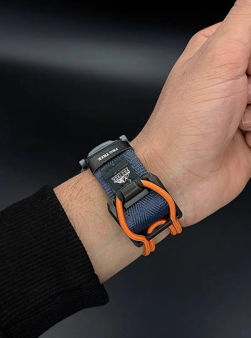کاسیو پورترک_ casio protreck PRJ-b001 سرمه ای نارنجی — تصویر ۳