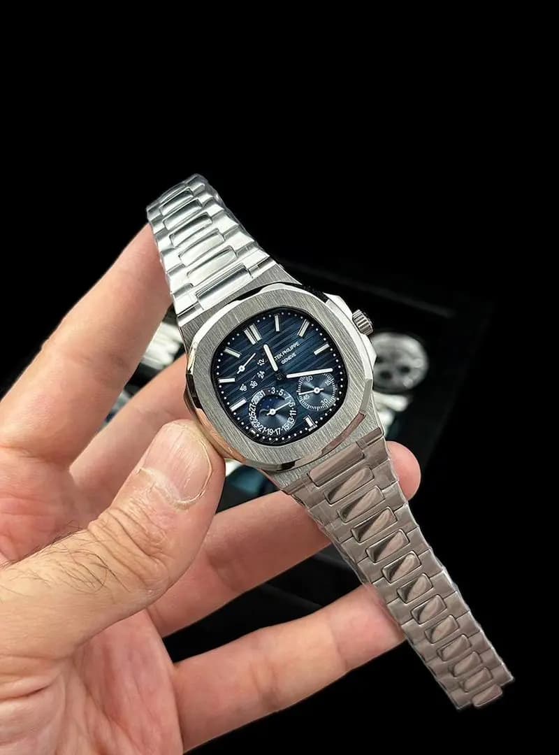 پتک فیلیپ ناتیلوس پاورگیج سرمه ای patek philippe — تصویر ۲