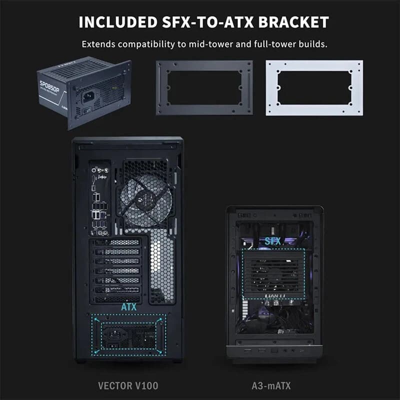 پاور ماژولار 1000 وات لیان لی SP1000 Platinum — تصویر ۸