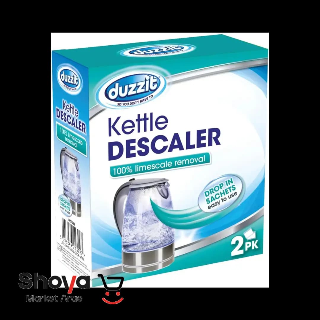 پودر رسوب زدای کتری دوزیت Duzzit مدل Kettle Descaler بسته 2 عددی وزن 80 گرم