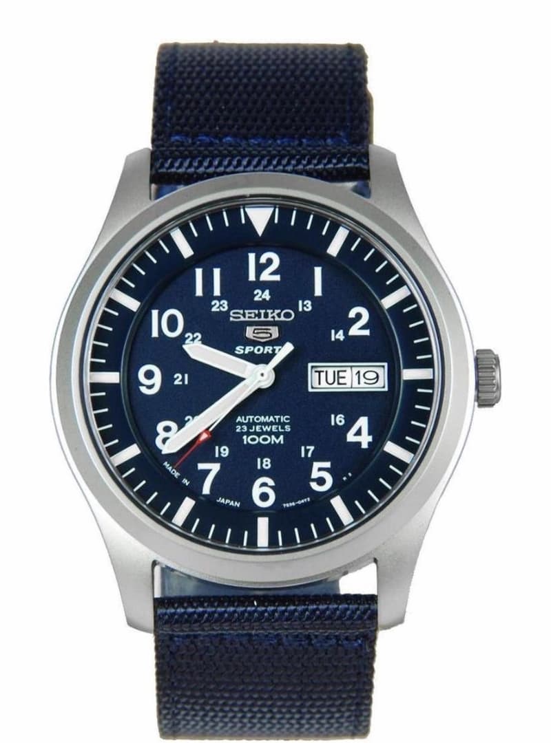 سیکو ۵ خلبانی Seiko 5 سرمه ای