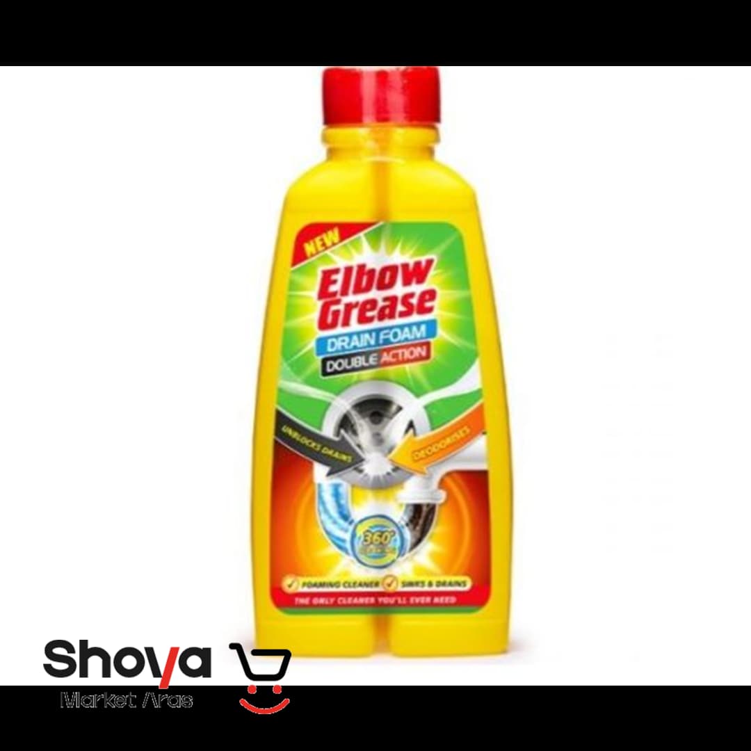 فوم لوله بازکن البو گریس Elbow Grease رایحه لیمو حجم 500 میلی‌لیتر
