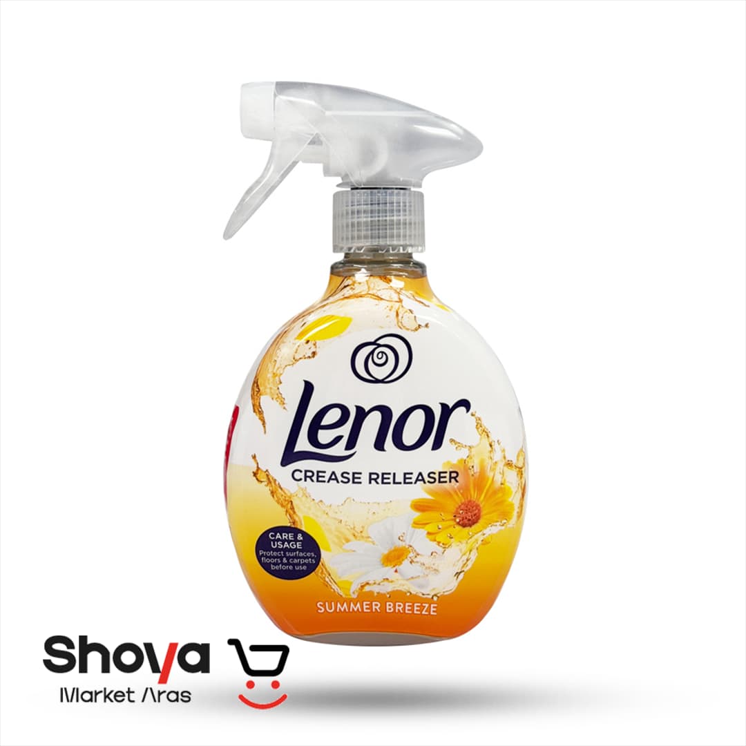 اسپری ضد چروک و خوشبو کننده لنور Lenor رایحه نسیم تابستانی حجم ۵۰۰ میلی‌لیتر