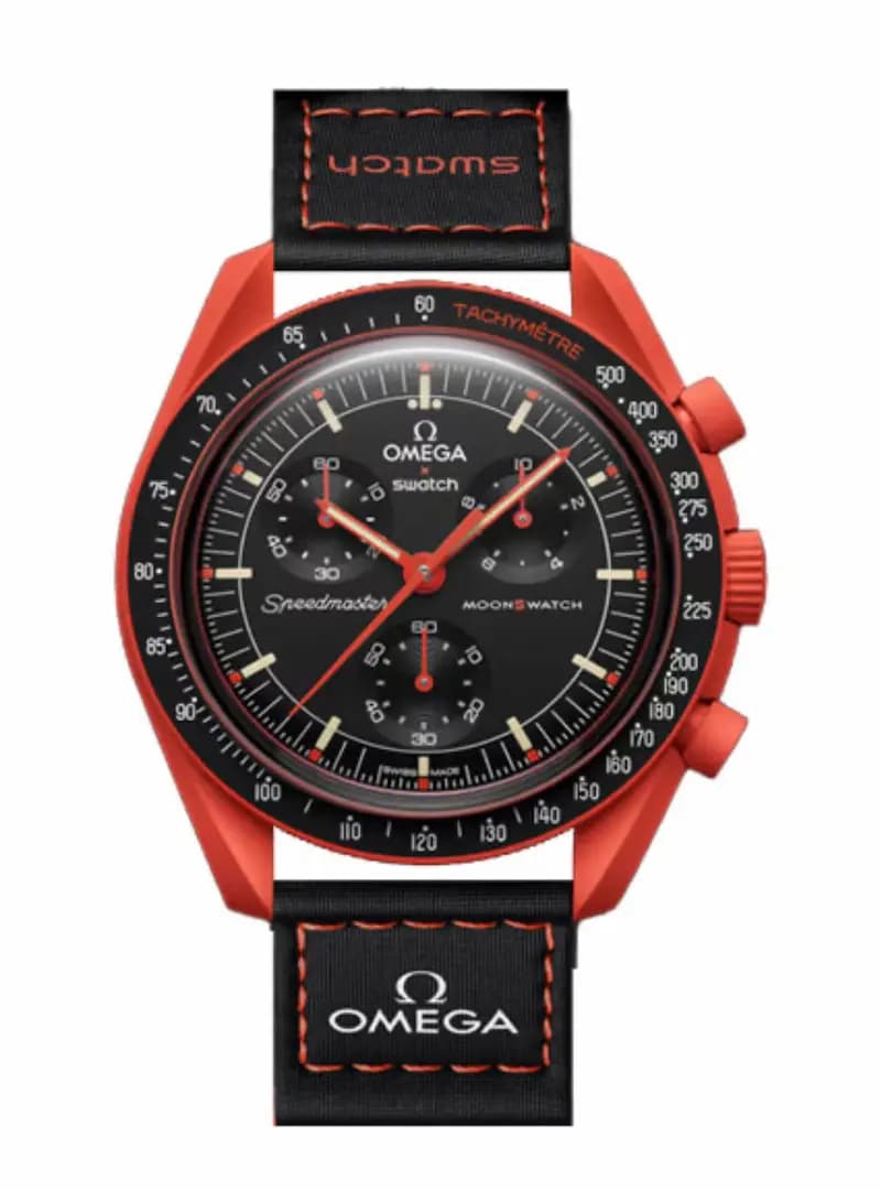 امگا سواچ زمین کوه آتش فشان لاوا Omega Swatch LAVA