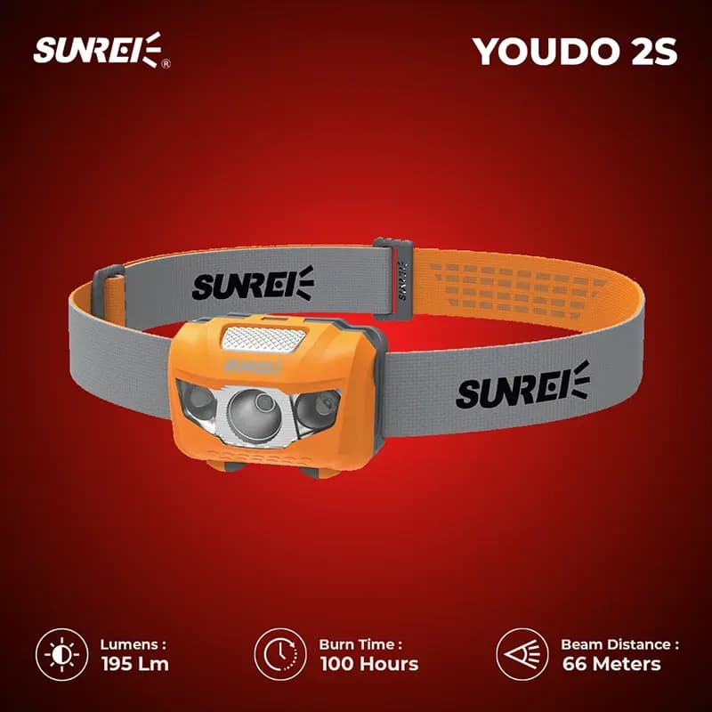 هدلامپ باتری‌خور سانری مدل Youdo 2S — تصویر ۴