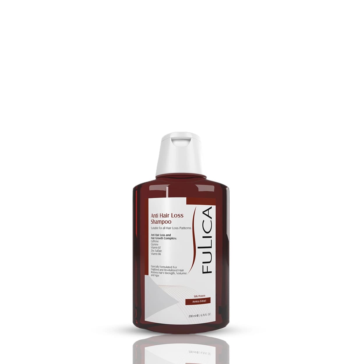 شامپو مو فولیکا تقویت کننده و ضدریزش مو حاوی کافئین Fulica anti hair loss Shampooing Anti-chute کد 182