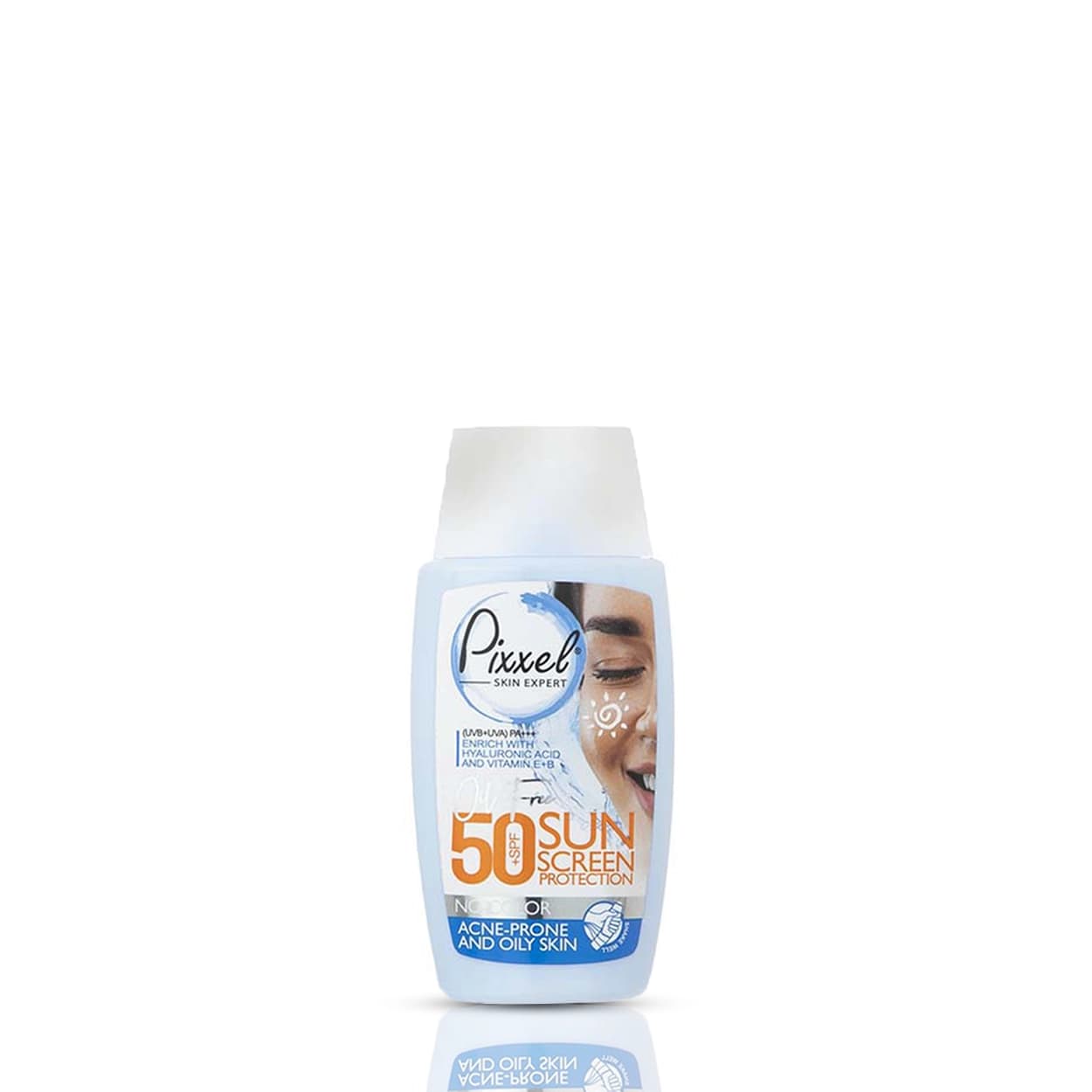 کرم ضدآفتاب بی‌رنگ پیکسل مدل پوست چرب و جوش دار Sunscreen Pixxel for Acne-Prone and Oily Skin SPF 50 کد 178