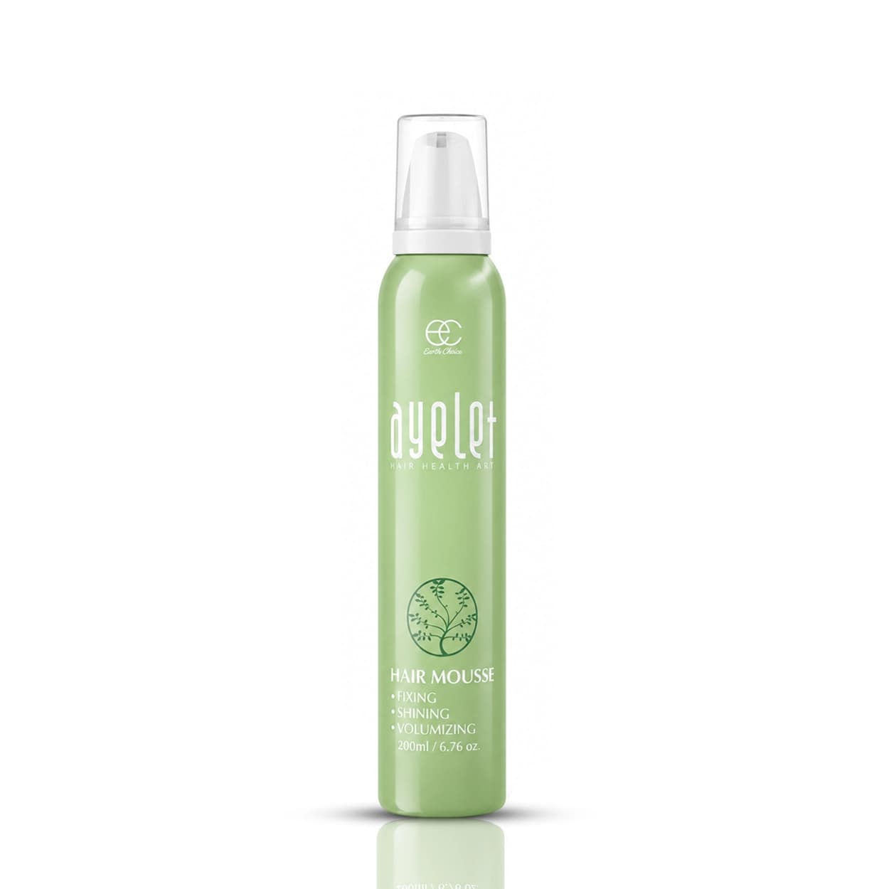 موس مو آیلت Ayelet سبز حالت دهنده و حجم دهنده قوی مو Hair Mouse Extra Care 200 ml کد 170