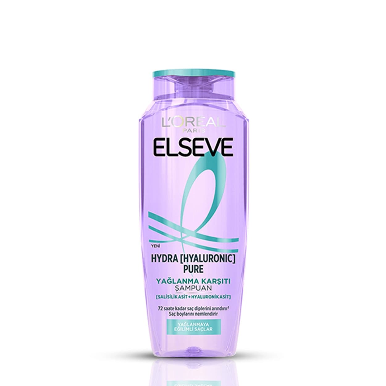 شامپو مو لورال السیو LOREAL ELSEVE مدل هيالورونيك اسيد و متعادل کننده چربی HYDRA PURE برای موی چرب و ضعیف کد 161
