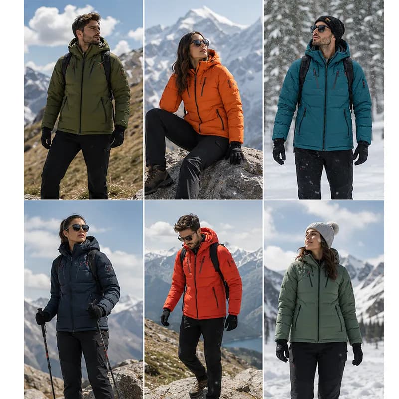 کاپشن پر نیمه سنگین North Face مدل Down FKOW — تصویر ۲