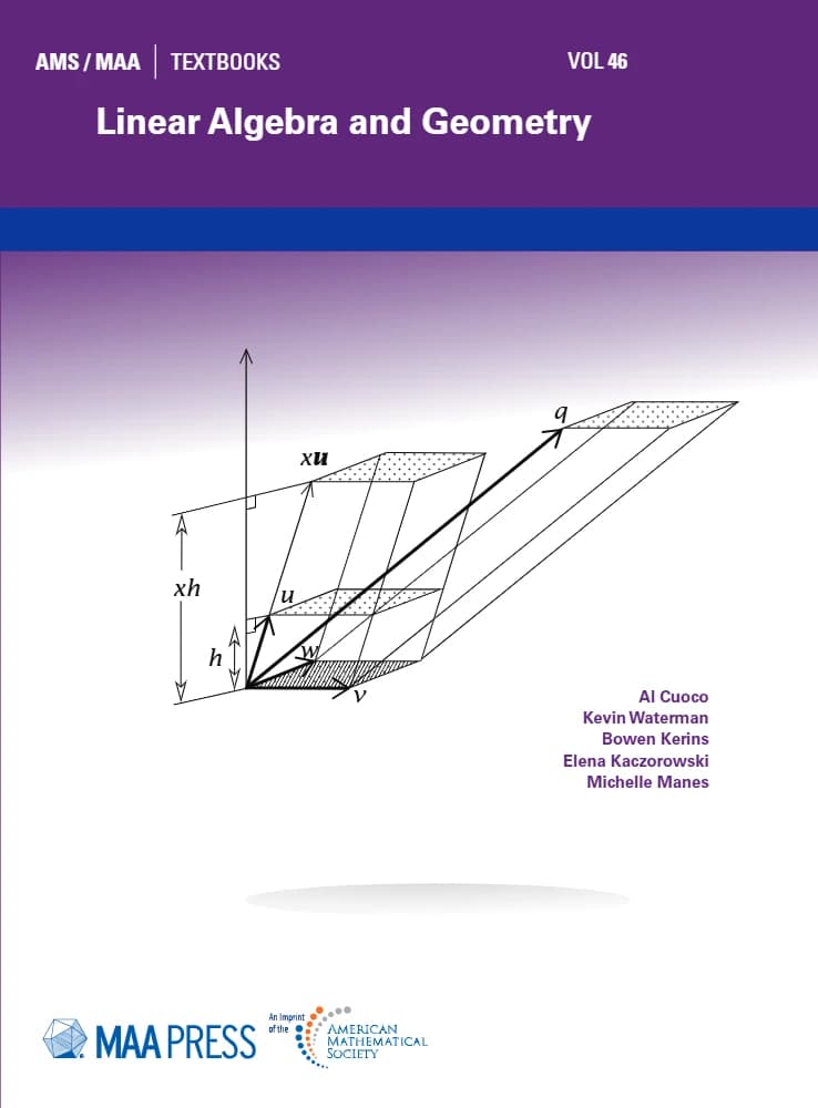 کتاب Linear Algebra and Geometry (جبر خطی و هندسه) نسخه انگلیسی PDF | آل کوئوکو، کوین واترمن و بوون کرینز