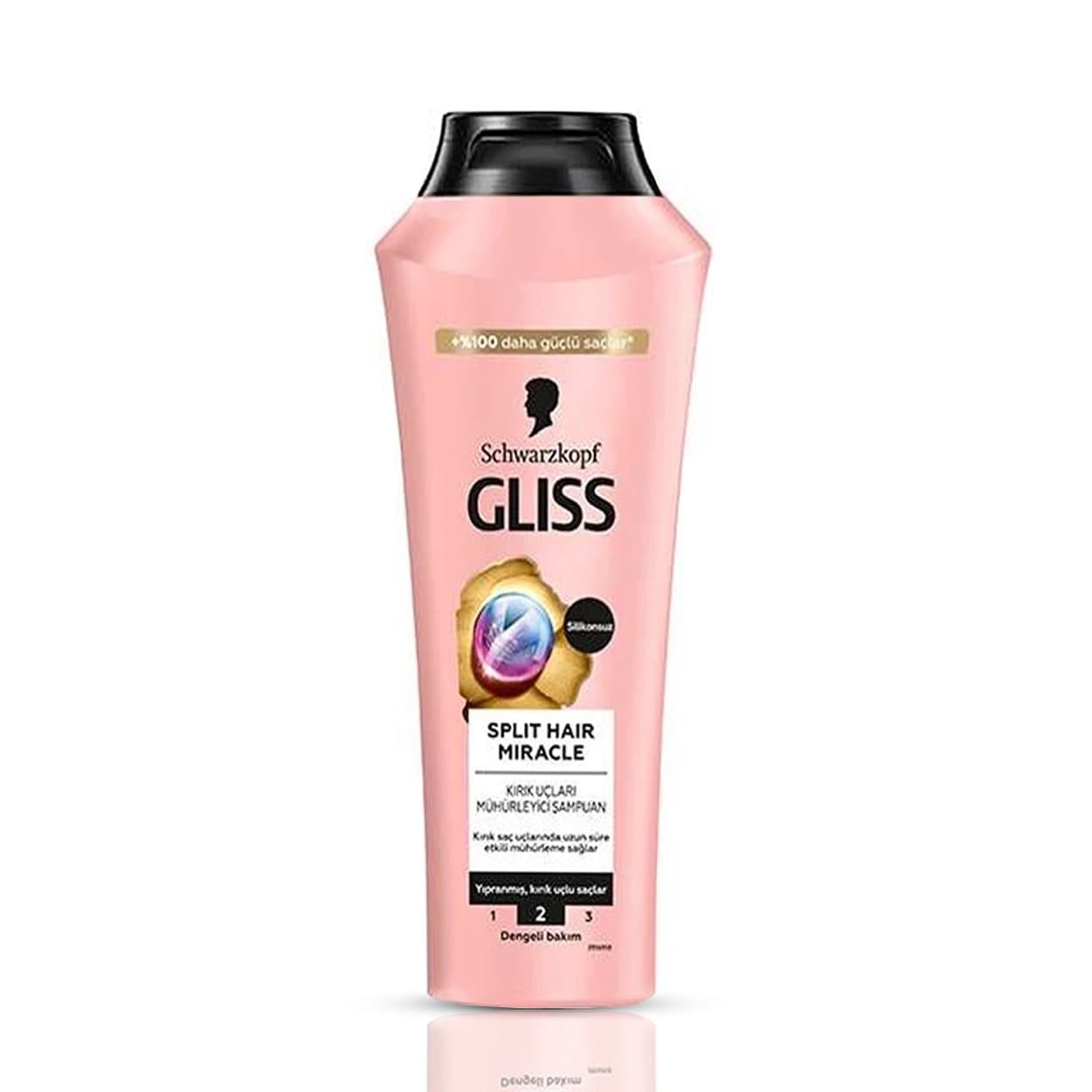 شامپو مو گلیس صورتی Gliss Schwarzkopf مدل ضد موخوره Split Hair Miracle 400ml کد 159