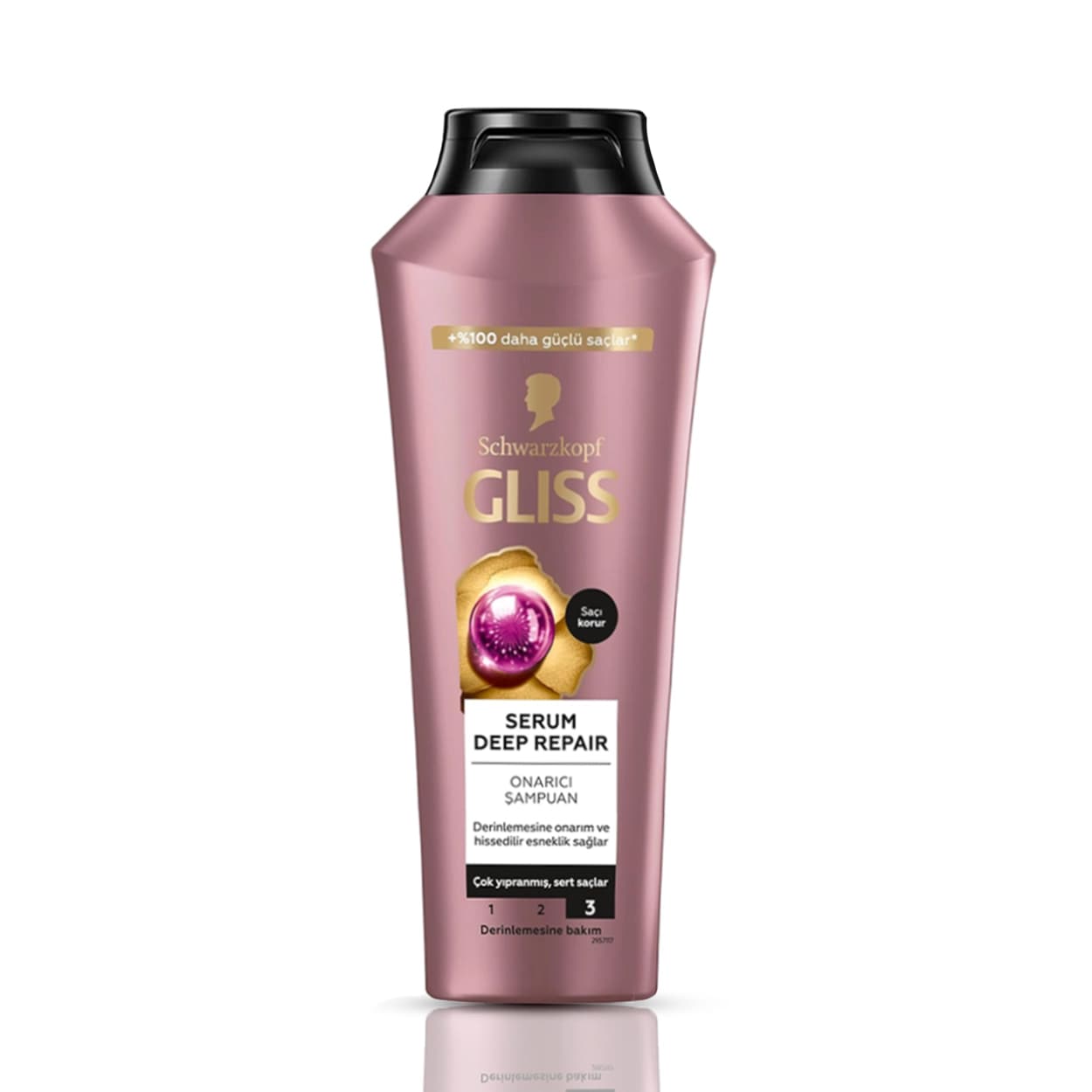 شامپو مو گلیس یاسی Gliss Schwarzkopf مدل ترمیم کننده عمیق و احیا کننده مو 400ml Serum Deep Repair کد 158