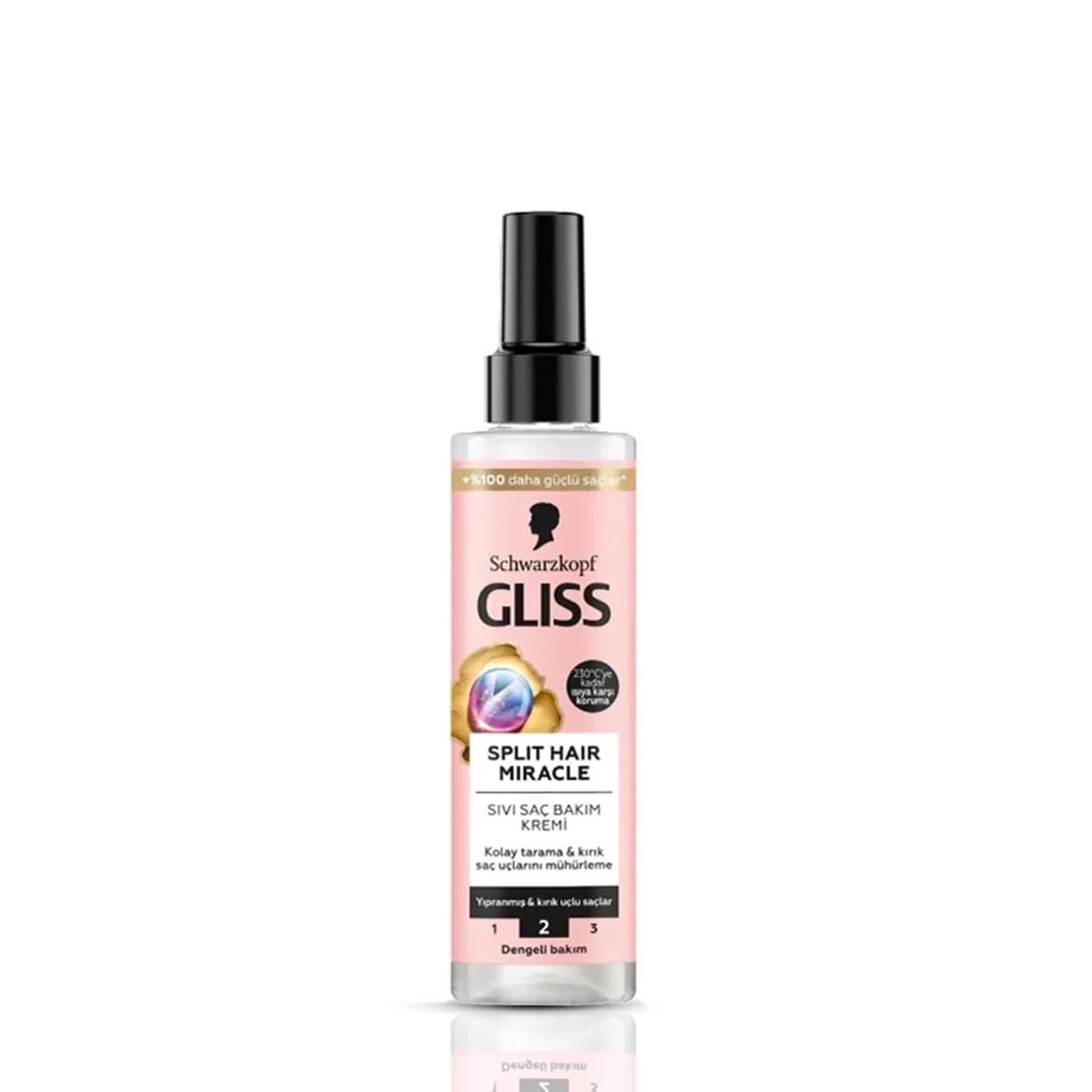 اسپری دو فاز مو گلیس Gliss Schwarzkopf ضد موخوره مدل SPLIT HAIR MIRACLE معجزه رفع موخوره کد 156