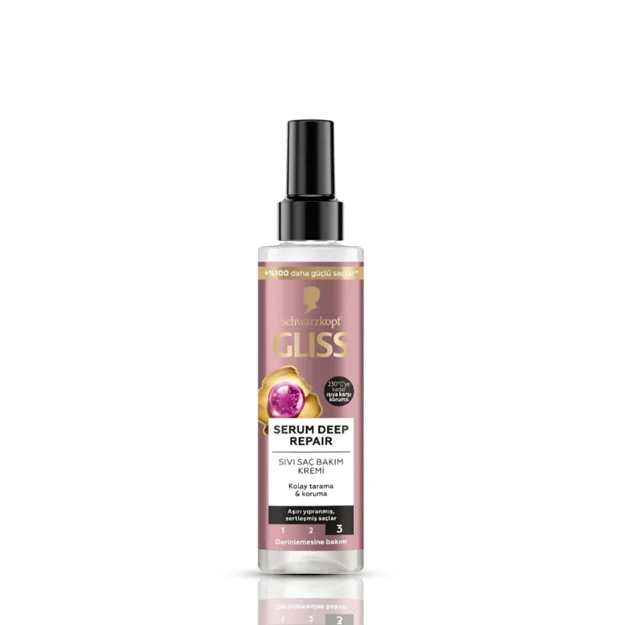 اسپری دوفاز مو گلیس Gliss Schwarzkopf ترمیم کننده مدل Serum Deep Repair سرم ترمیم کننده عمقی مو کد 155