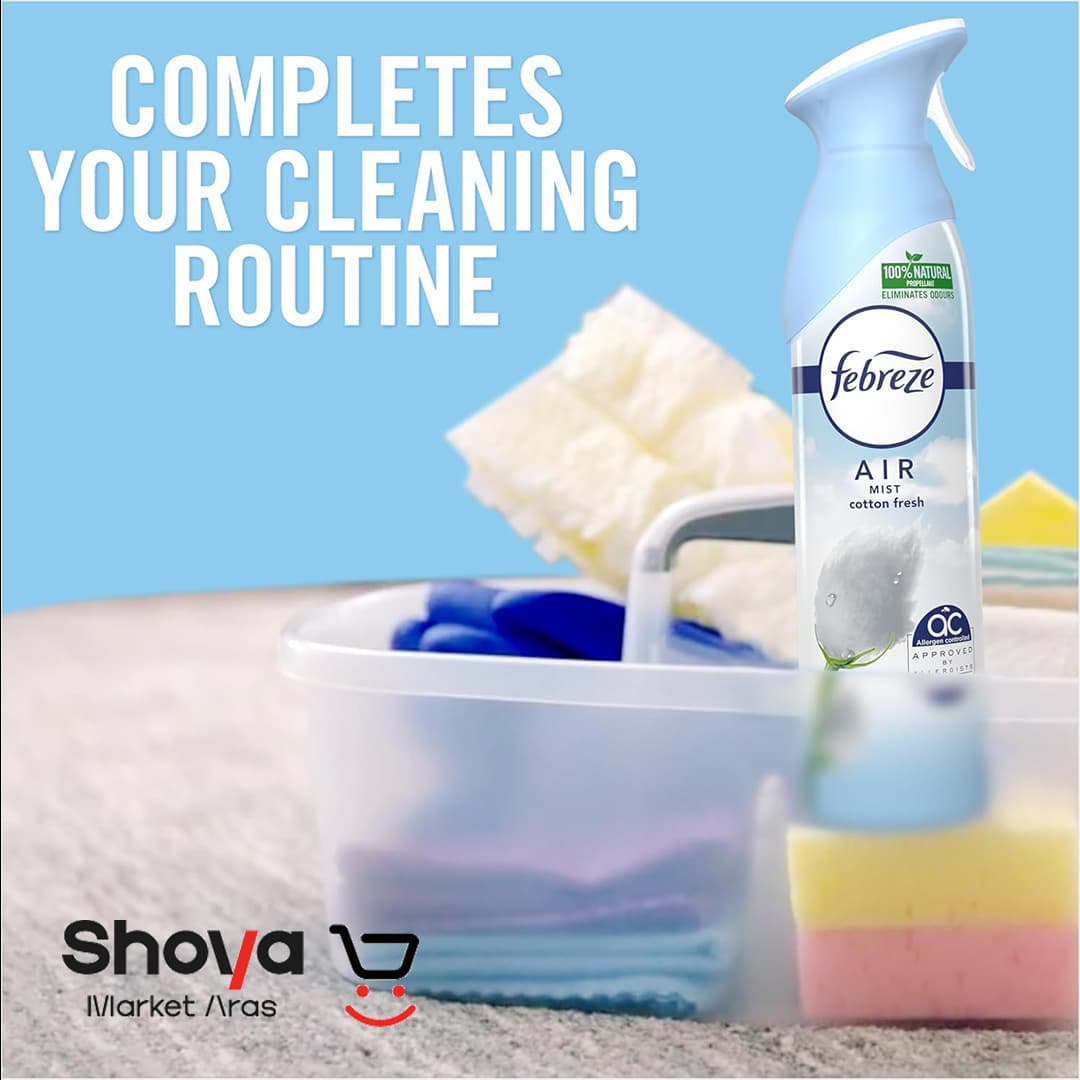 اسپری خوشبو کننده هوا فبرز Febreze رایحه یاس سفید مدل White Jasmine حجم 185 میلی لیتر — تصویر ۳