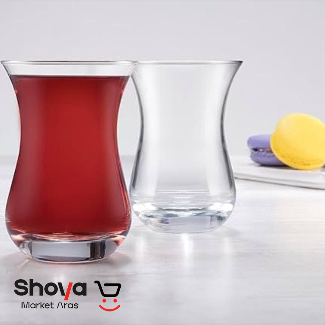 استکان کمر باریک پاشاباغچه Pasabahce مدل آیدا Aida کد 62511 بسته 6 عددی