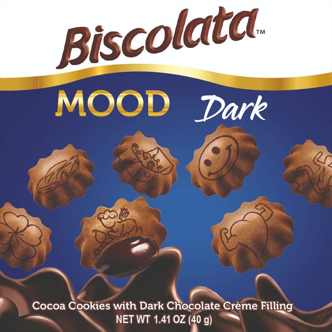 بیسکوییت لیوانی بیسکولاتا مود Biscolata Mood با مغز شکلات تلخ وزن 125 گرم — تصویر ۲