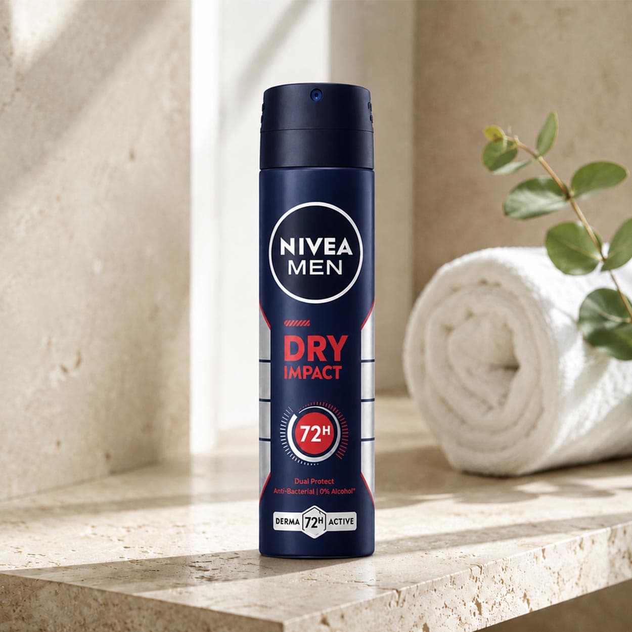 اسپری نیوا NIVEA ضد تعریق مردانه 1۵۰ میل مدل درای ایمپکت Dry Impact کد 147