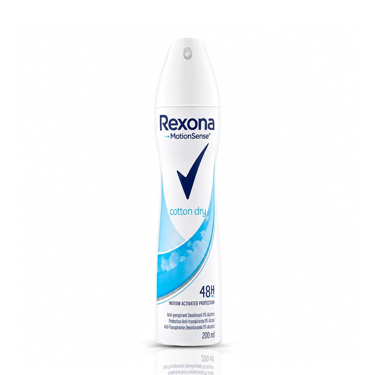 اسپری رکسونا Rexona ضد تعریق زنانه ۲۰۰ میل مدل کاتن درای Cotton Dry کد 137