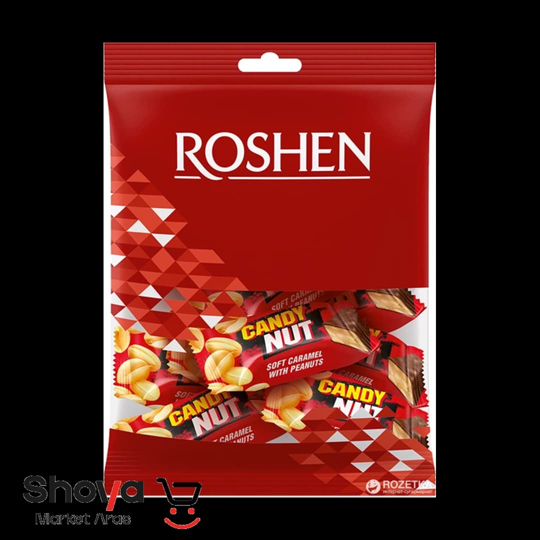 شکلات کندی نات روشن Roshen با مغز کارامل و بادام زمینی وزن 1 کیلوگرم