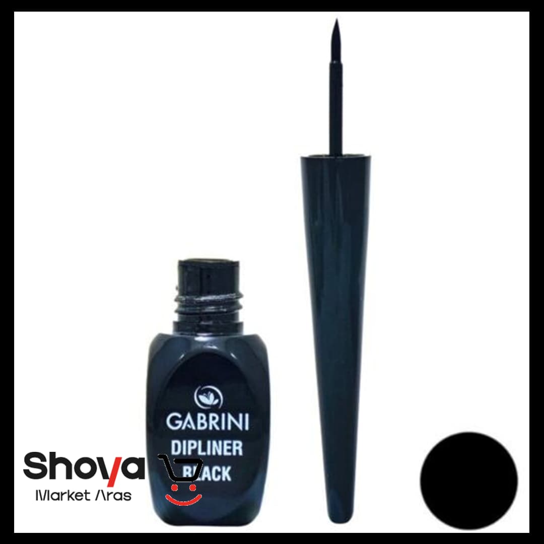 خط چشم کوزه ای گابرینی Gabrini مدل Dipliner Black مشکی حجم 7 میلی لیتر