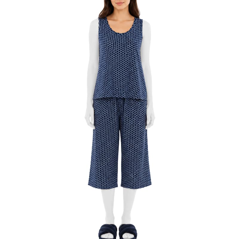 ست تاپ و شلوارک اچ اند ام H&M زنانه قواره دار مدل راسته طرح دایره ماندلا کد 115