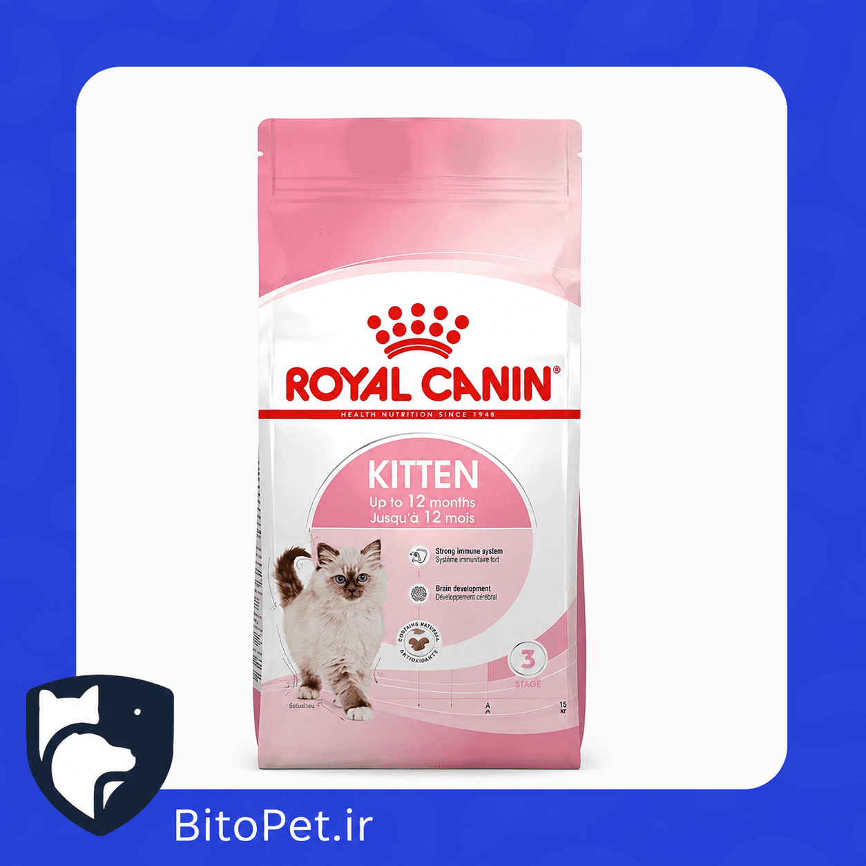 غذای خشک بچه گربه کیتن رویال کنین (ROYAL CANIN KITTEN) 1KG (فله)